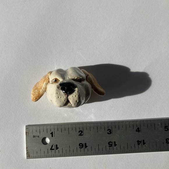 Ceramic Dog Head - Picture 2 of 6